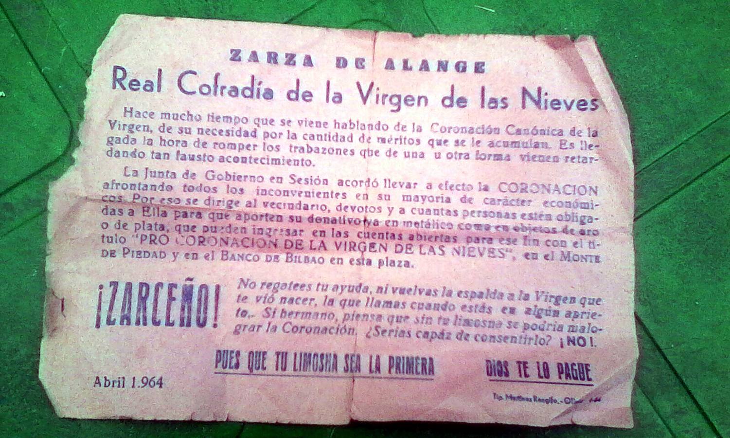 Papeleta emitida para la ocasión