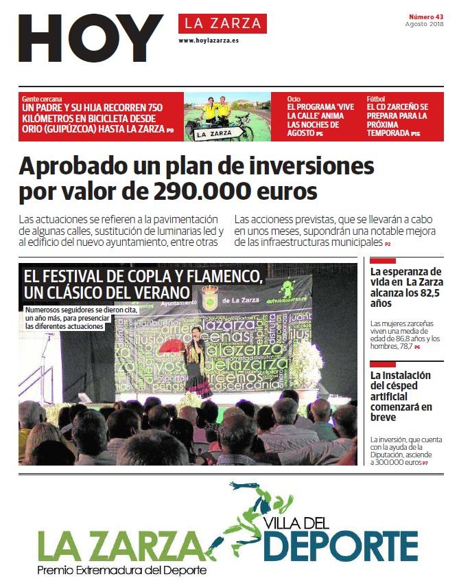 Este sábado sale el periódico de agosto