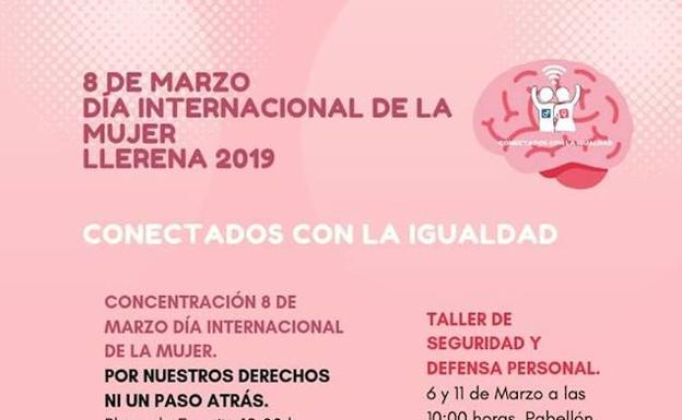 Programa de actividades por día de la mujer en Llerena