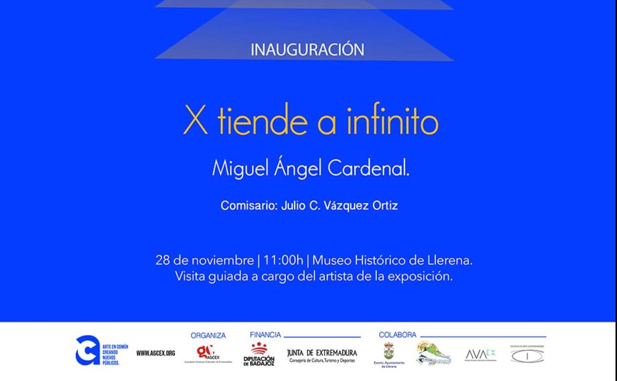 Inauguración 'X tiende a infinito', del artista Miguel Ángel Cardenal