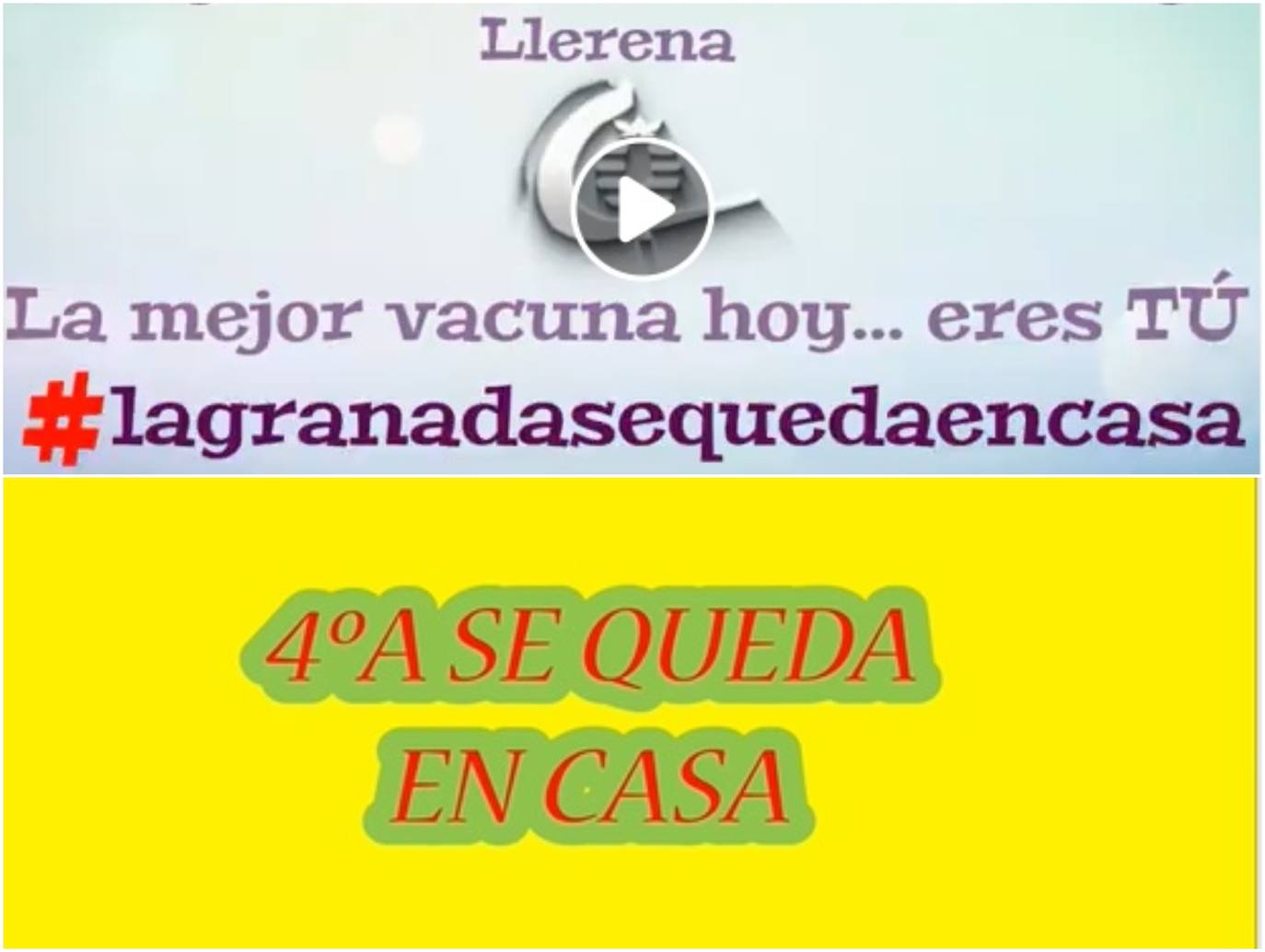 La Granada Sto Ángel y el Suarez Somonte te conciencian de la cuarentena