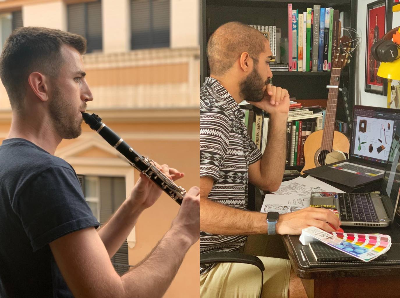 Pablo y Nacho son dos jóvenes llerenenses en Sevilla y Canarias 