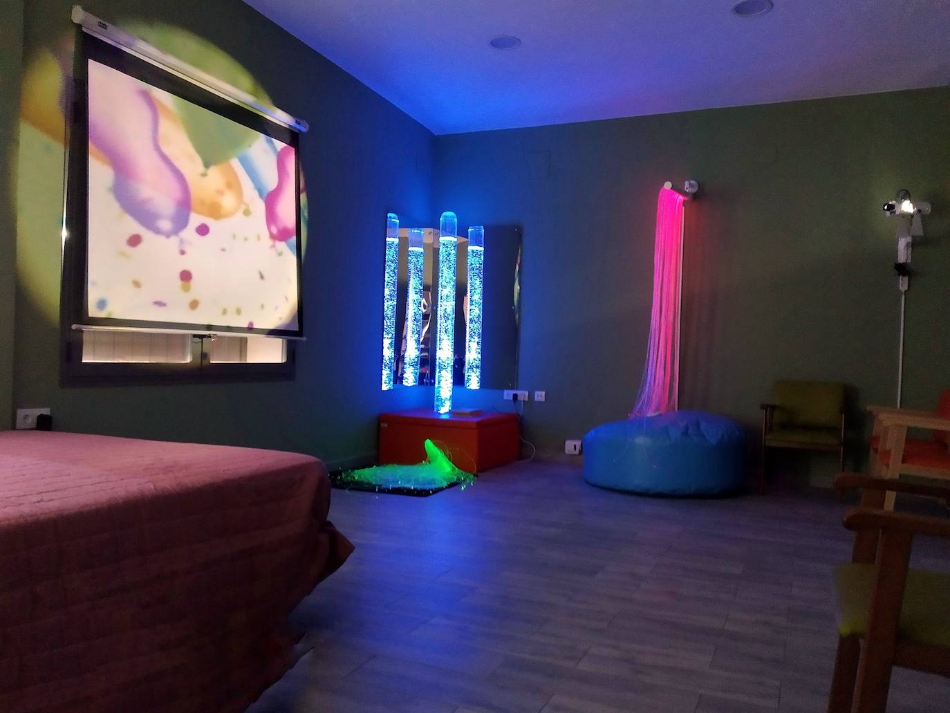 Imagen de la nueva sala Snoezelen en AFENAD 