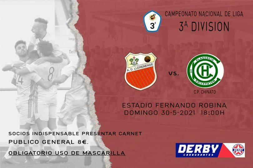 Llerenense - Chinato, el domingo a las 18:00 horas