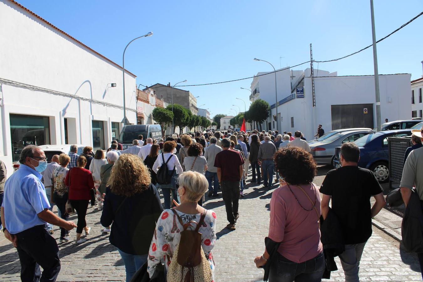 Fotos: La manifestación por el tren en la Campiña Sur, en imágenes