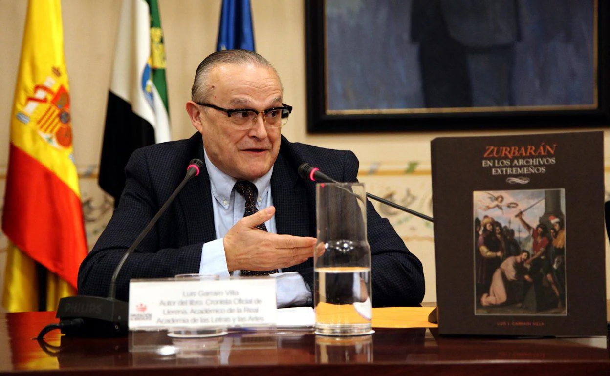 Luis Garraín en una presentación de su libro en 2019.