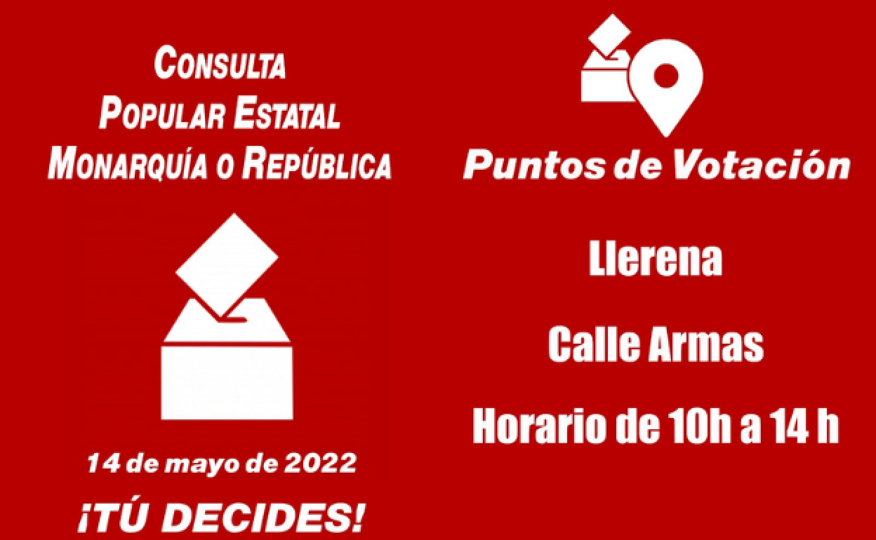 Llerena contará con un punto de votación en la consulta no vinculante entre monarquía o república