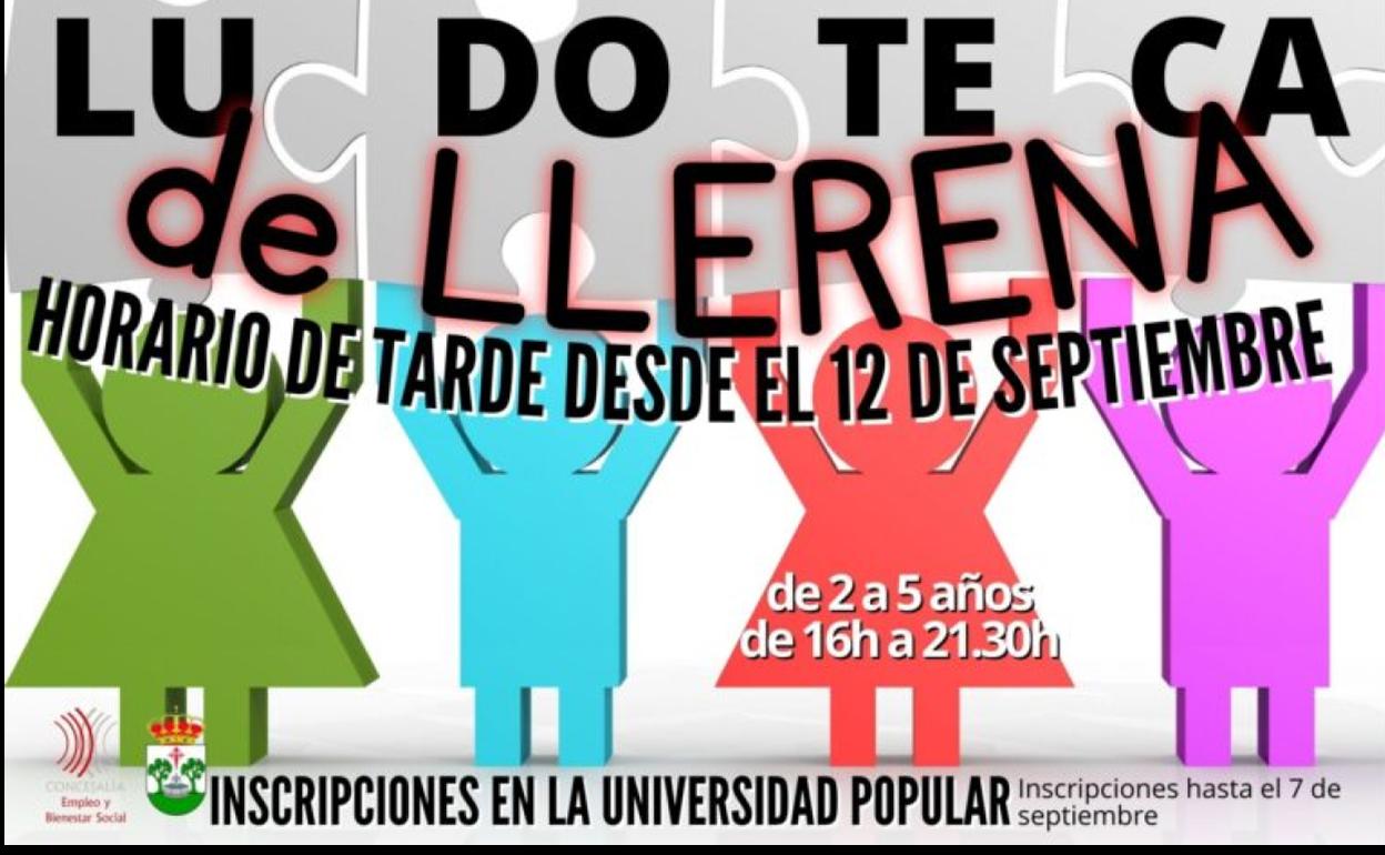 El plazo de inscripción para la Ludoteca Municipal finaliza el 7 de septiembre