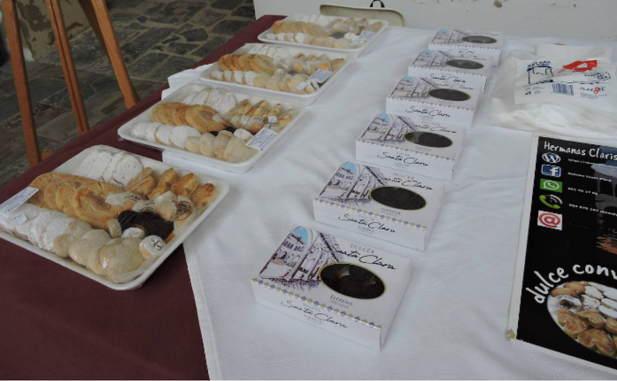 Dulces en el mercado frexnense de 2019.