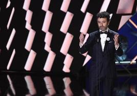 Rodrigo Sorogoyen, tras recibir el Goya a la mejor dirección.