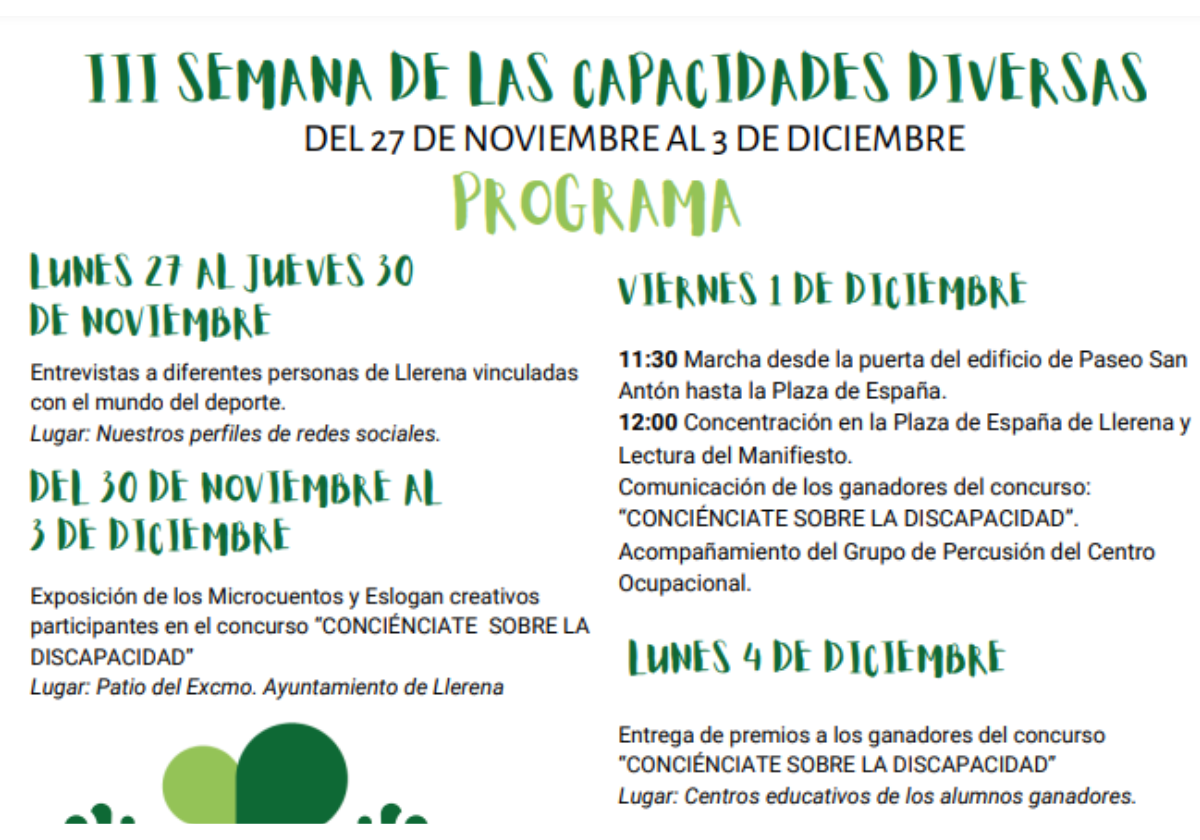 Plena Inclusión Llerena celebra la III Semana de las Capacidades Diversas