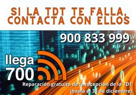 La gratuidad para solucionar las interferencias en la recepción de la TDT finaliza el 31 de diciembre