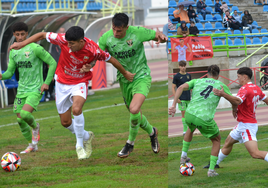 Eric Montemayor (izquierda) y Diego Vola (derecha), en el partido ante el Leganés de Copa del Rey.