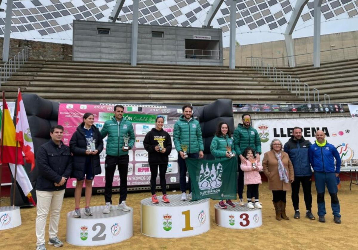 Fernando Méndez y Lidia Durán ganan el I Duatlón Cross Ciudad de Llerena