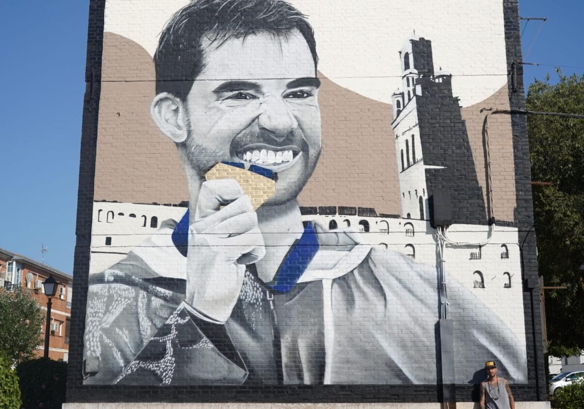 Mural de Álvaro Martín frente a La Jaula, realizado por Alejandro Pajuelo.