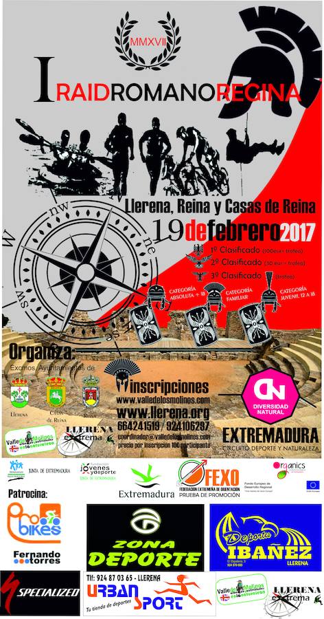 Cartel del I Raid Romano Regina 