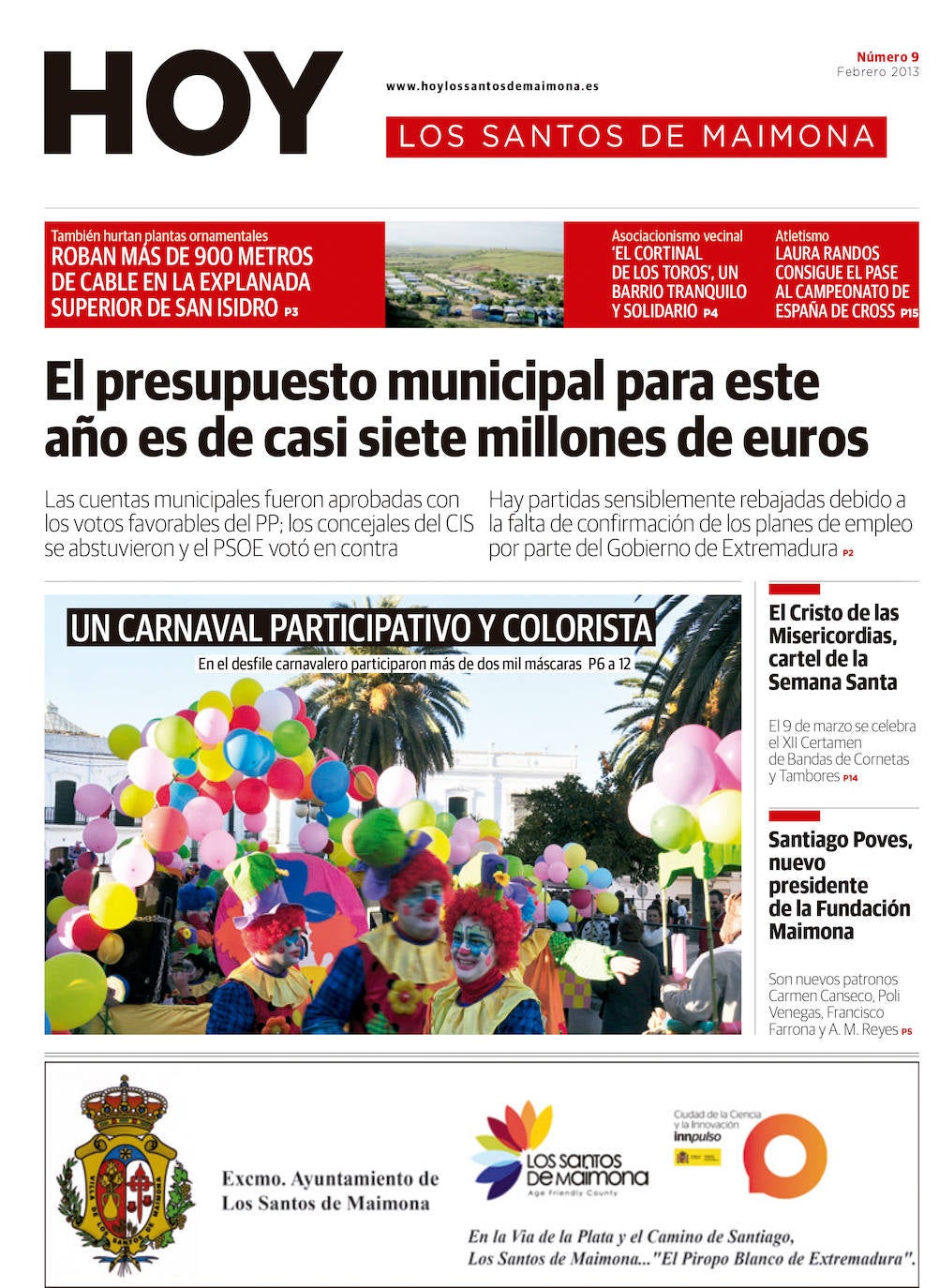 Fotos: Los Santos de Maimona, portada a portada