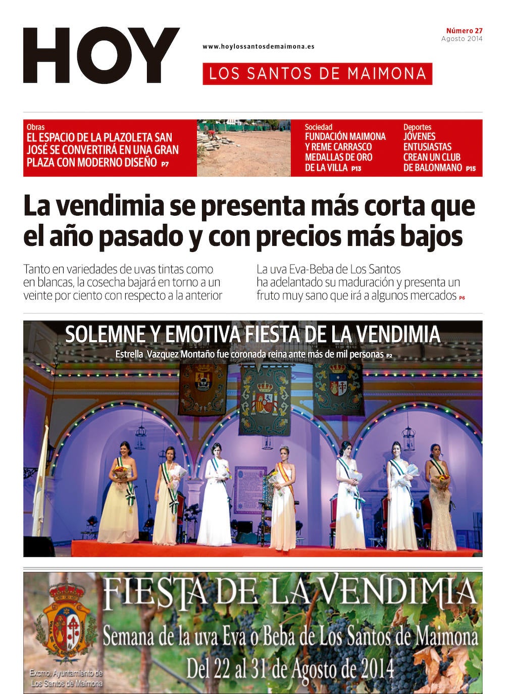 Fotos: Los Santos de Maimona, portada a portada