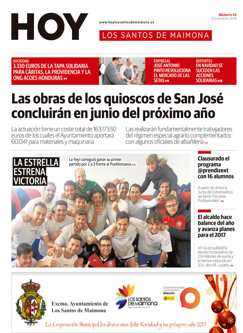 Fotos: Los Santos de Maimona, portada a portada