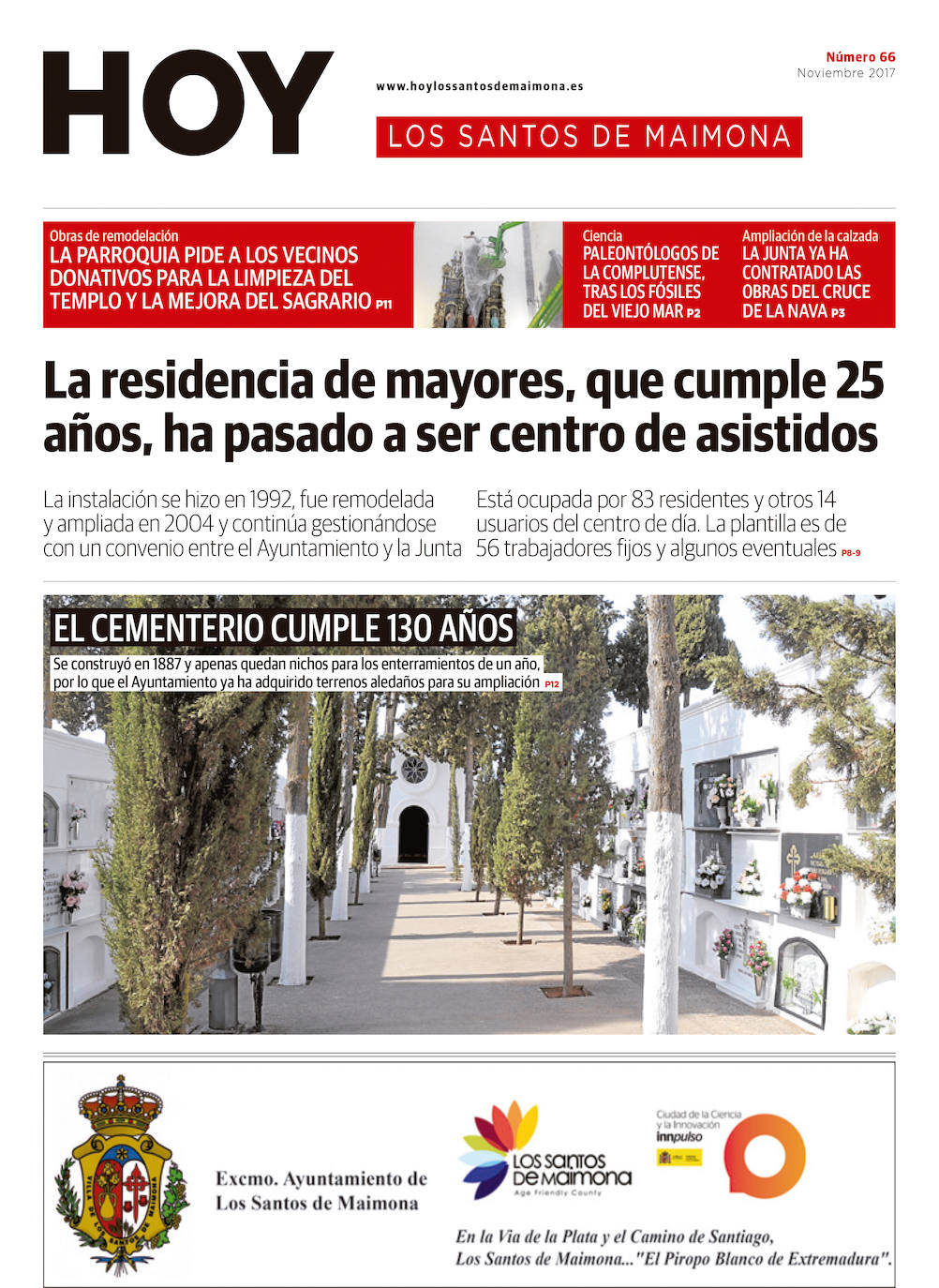 Fotos: Los Santos de Maimona, portada a portada