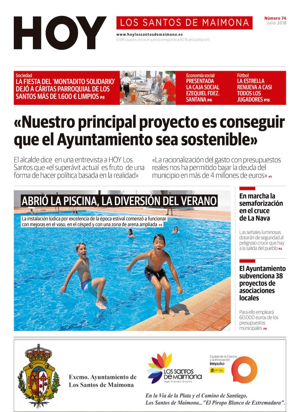 Fotos: Los Santos de Maimona, portada a portada