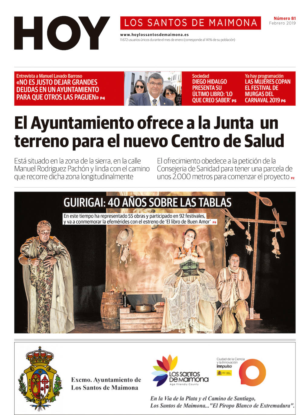 Fotos: Los Santos de Maimona, portada a portada