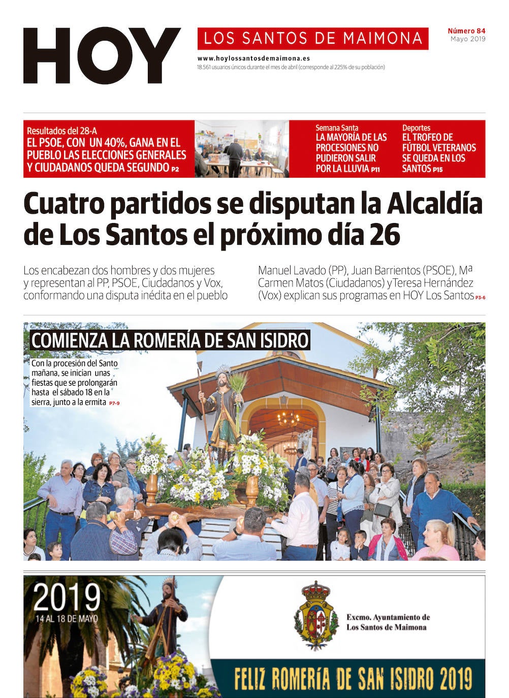 Fotos: Los Santos de Maimona, portada a portada
