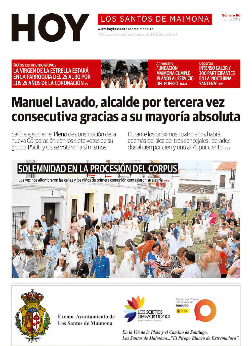 Fotos: Los Santos de Maimona, portada a portada