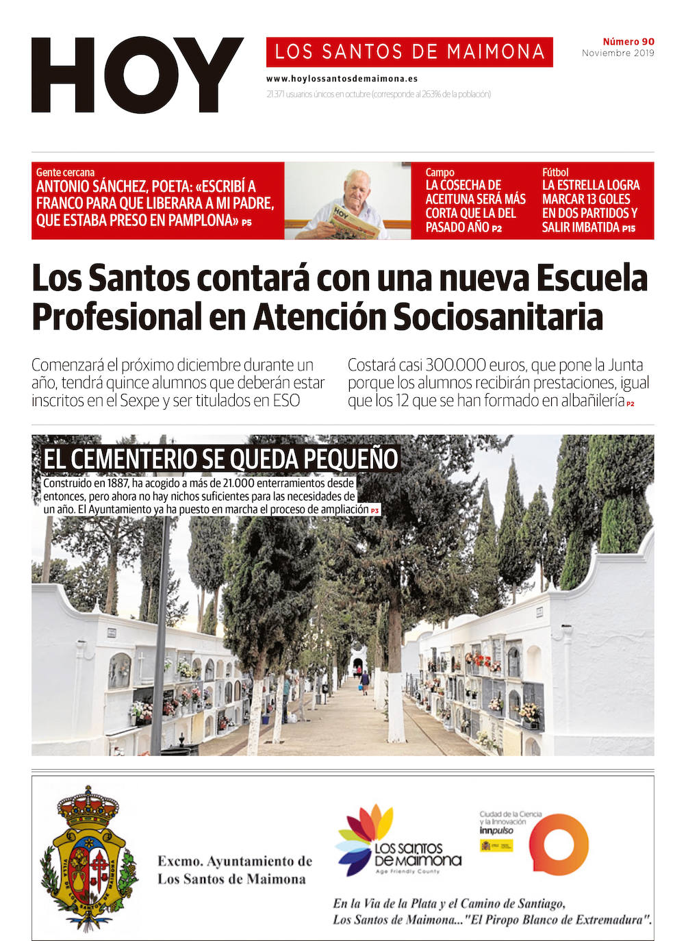 Fotos: Los Santos de Maimona, portada a portada