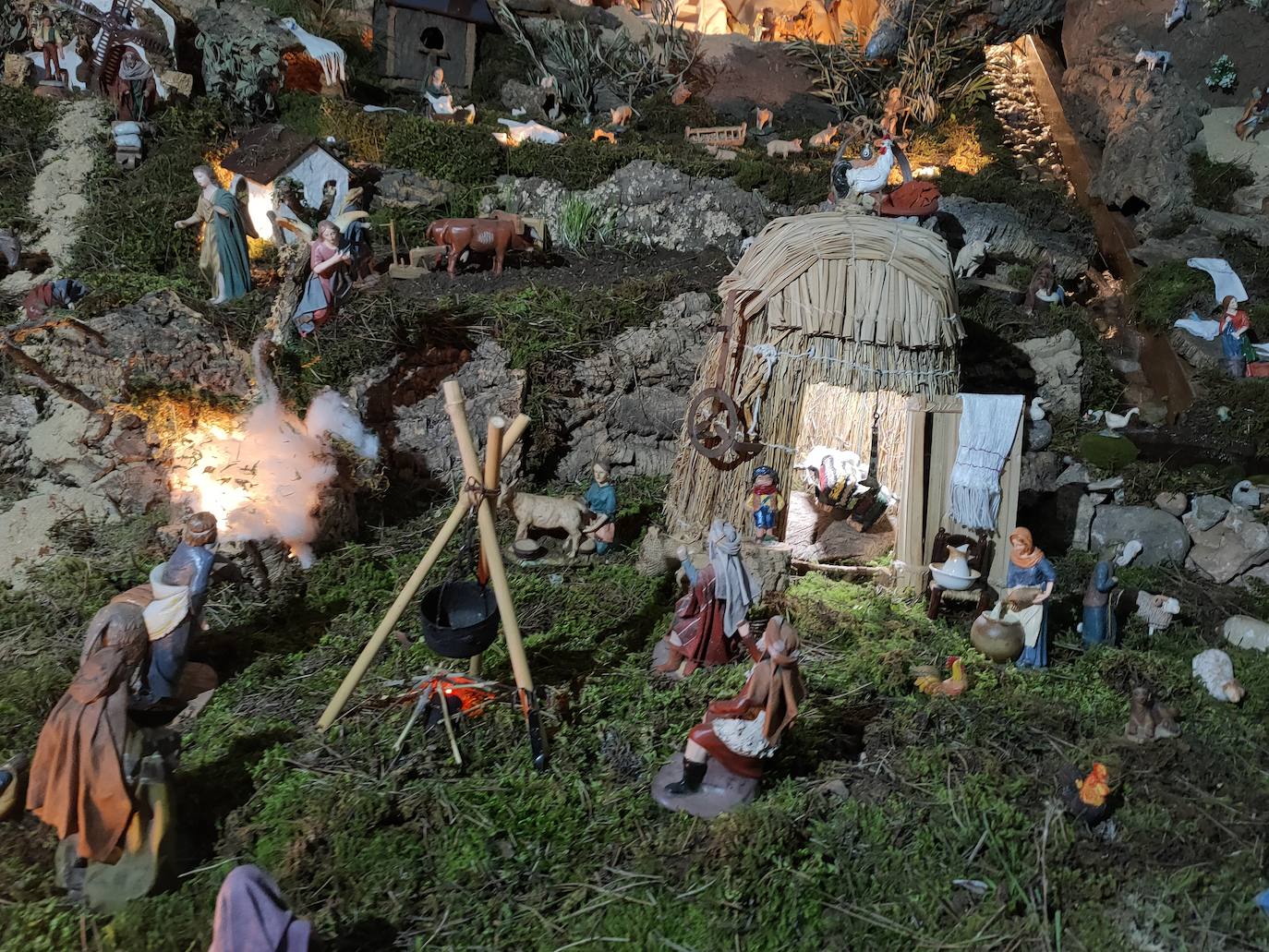 Detalle del belen que ha conseguido el primer premio 