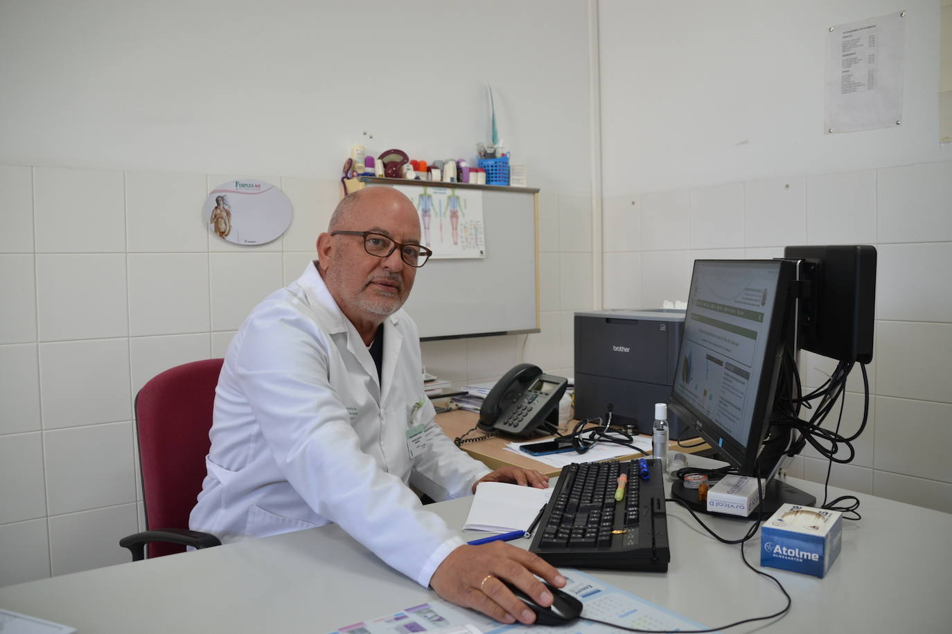 Berciano ha estado más de 24 años en Los Santos como médico de familia.