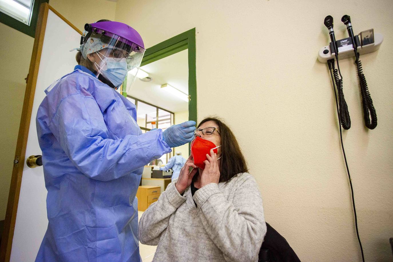 PCR en un centro sanitario 