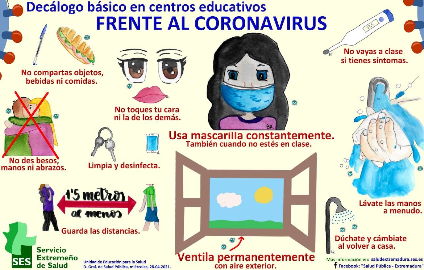 Medidas en los colegios 