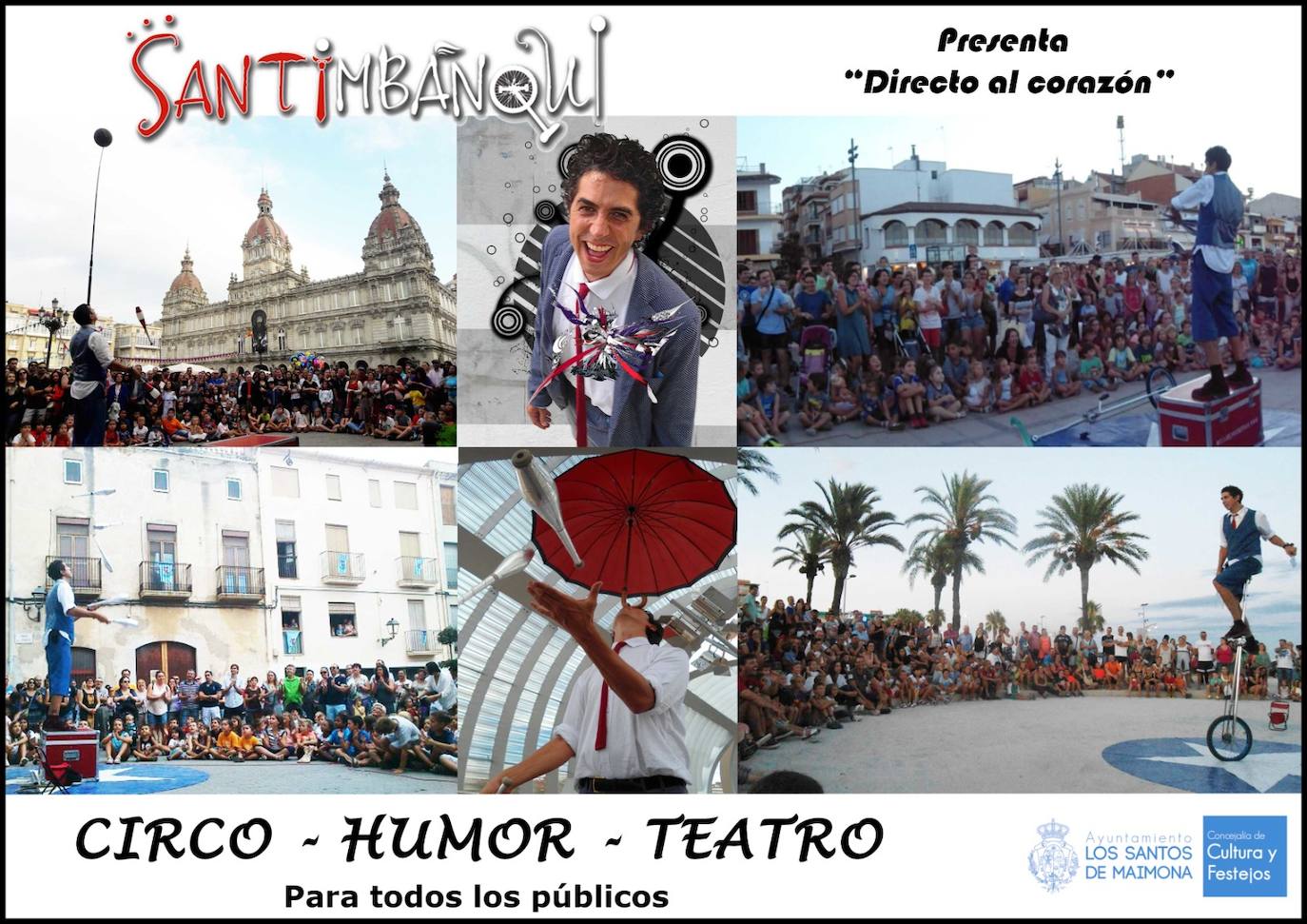 Algunas actuaciones de Santi en pueblos de la región 