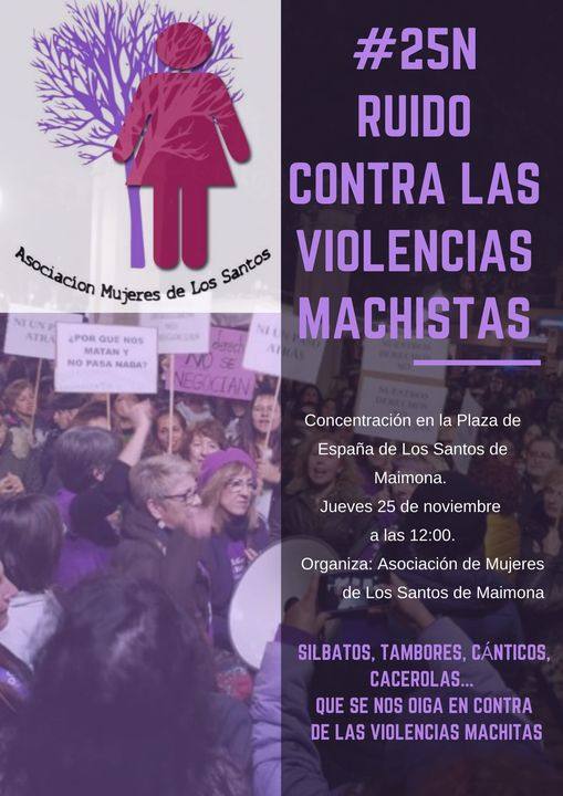 Cartel de la concentración contra las violencias machistas 