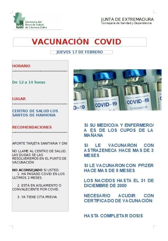 Cartel de la vacunación 