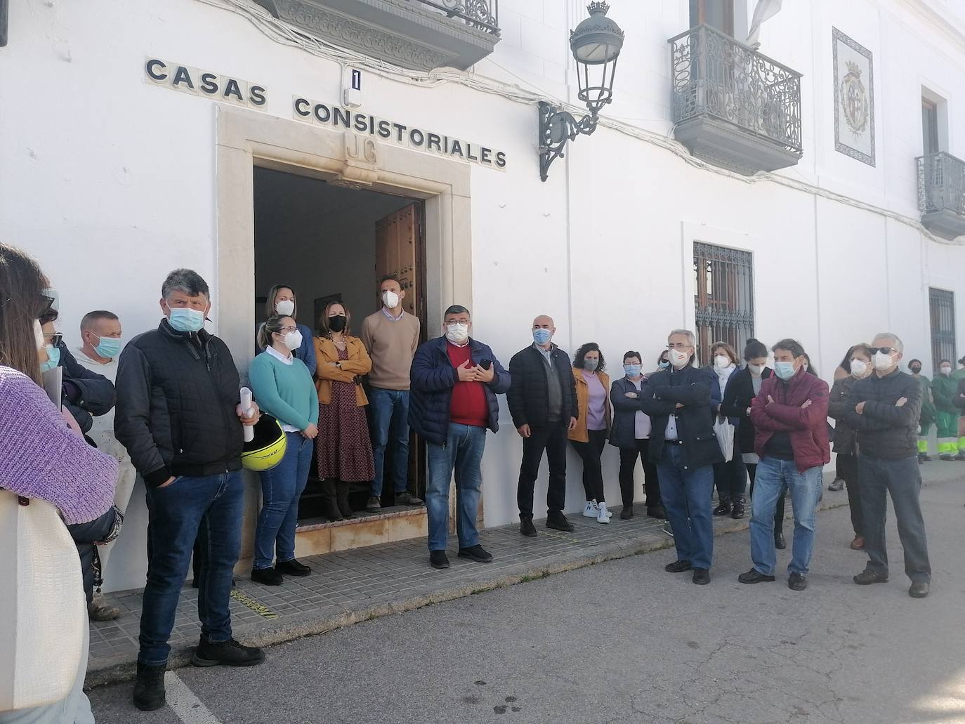 Concentración a las puertas del ayuntamiento por Ucrania 