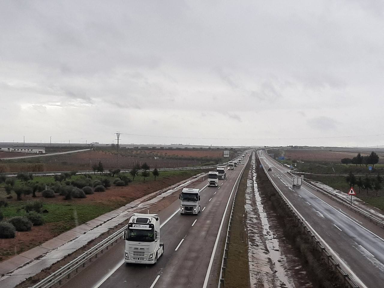 La caravana en la autovía 