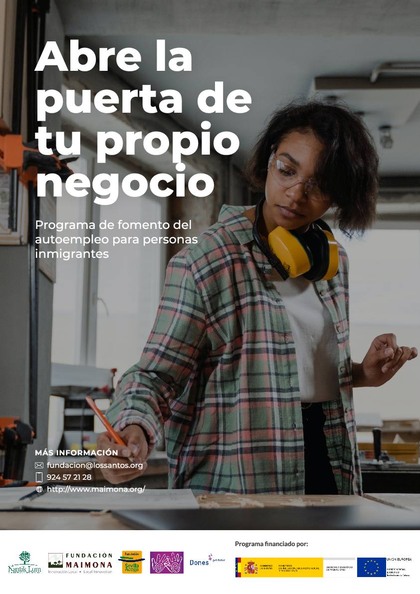 Cartel que anima a los migrantes 