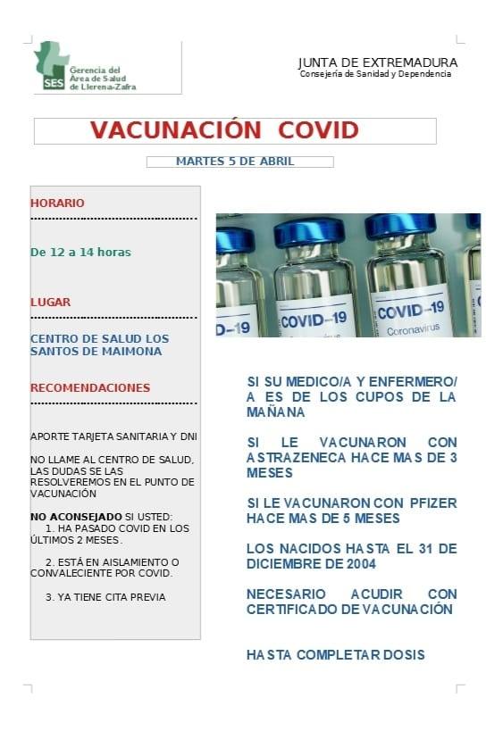Cartel de la vacunación Covid de refuerzo 