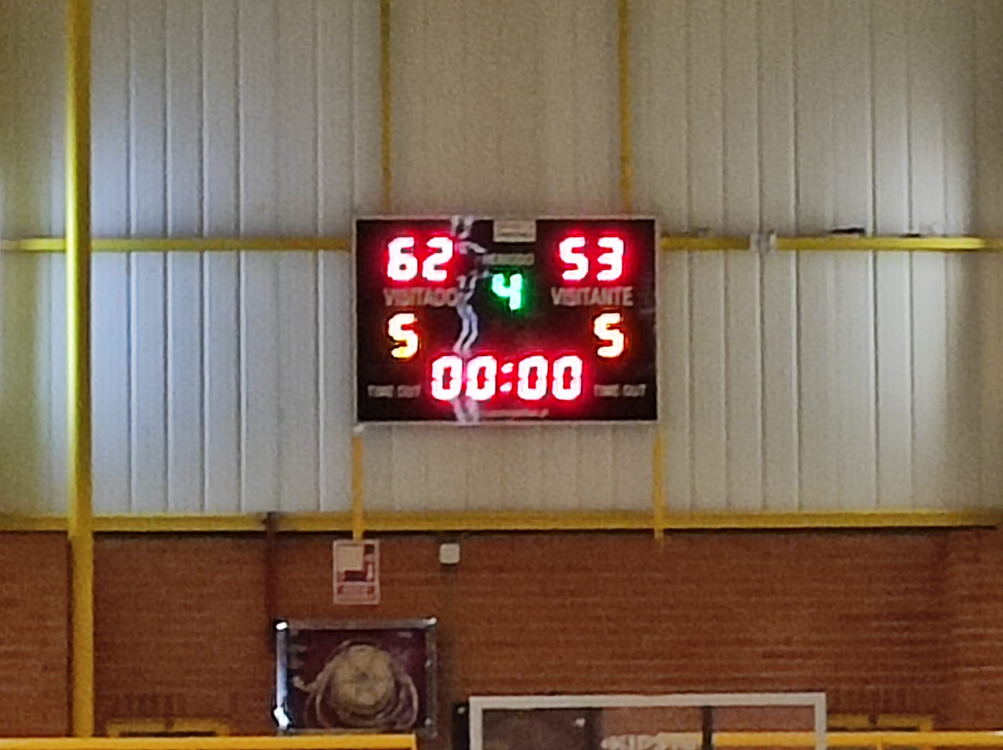 Resultado final del segundo partido de cuartos