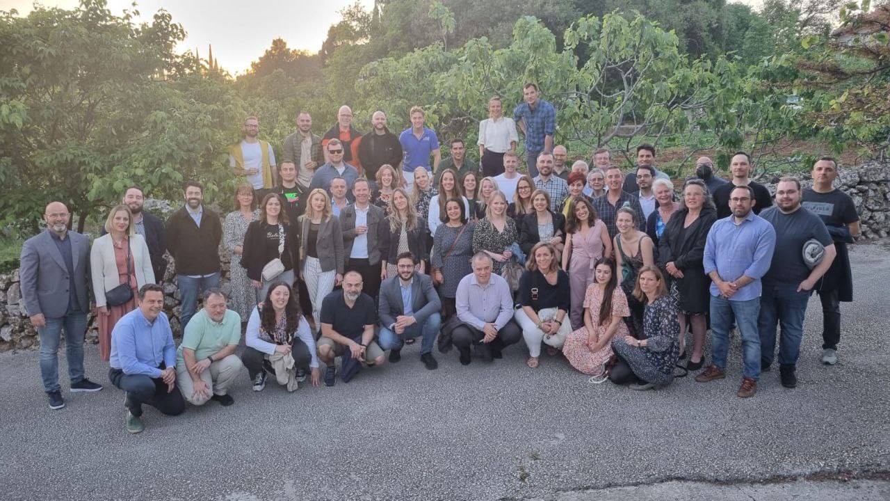 Imagen de familia durante el evento en Croacia 