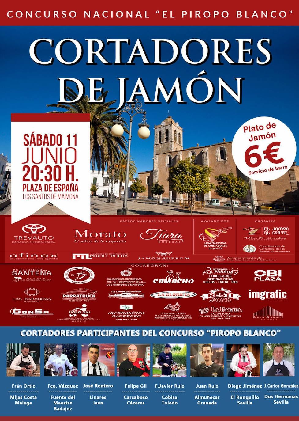 Cartel del concurso de cnrtadores de jamón 