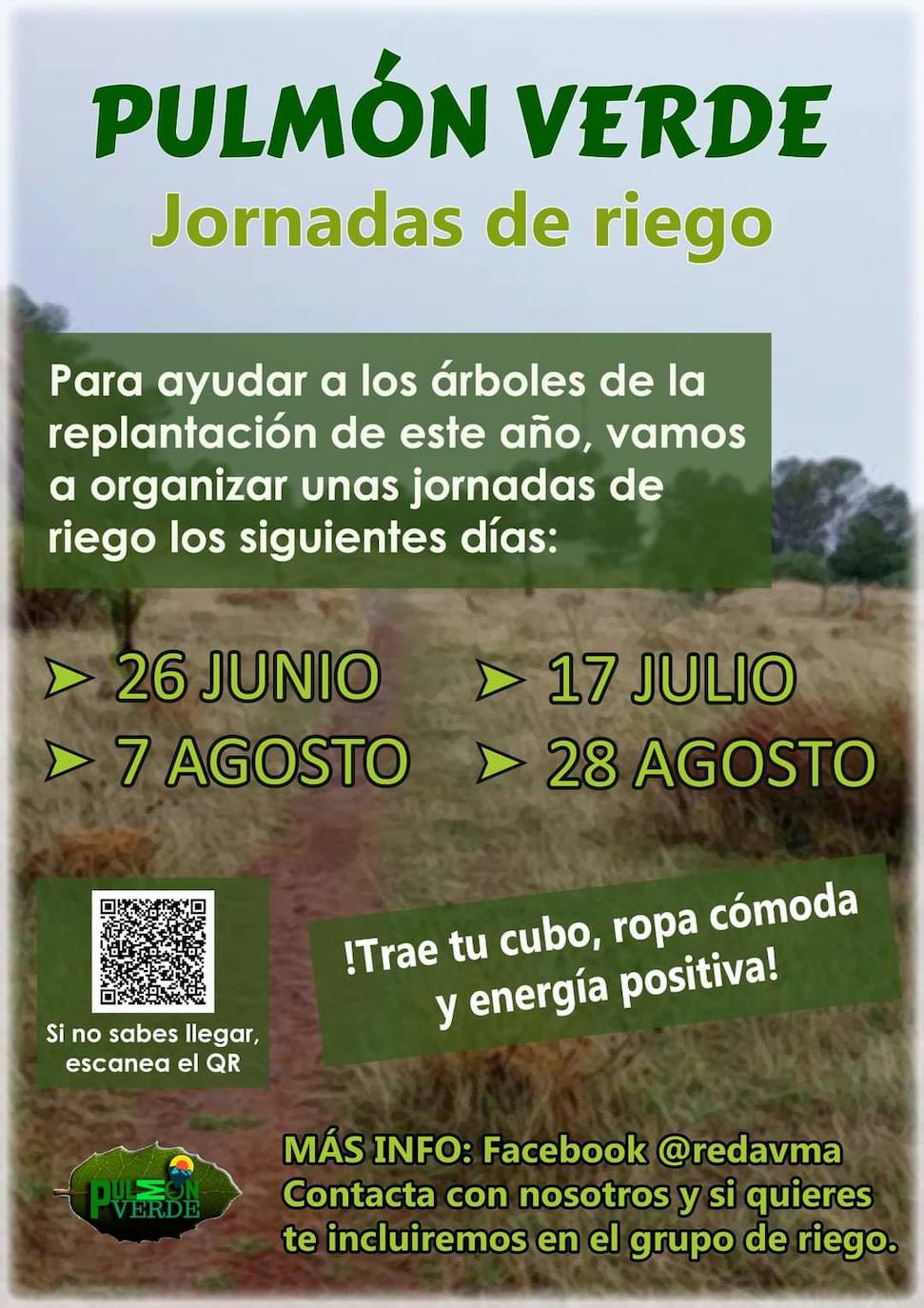 Cartel de las jornadas de riego 