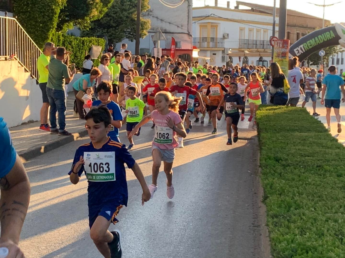 Las carreras de los niños fueron masivas