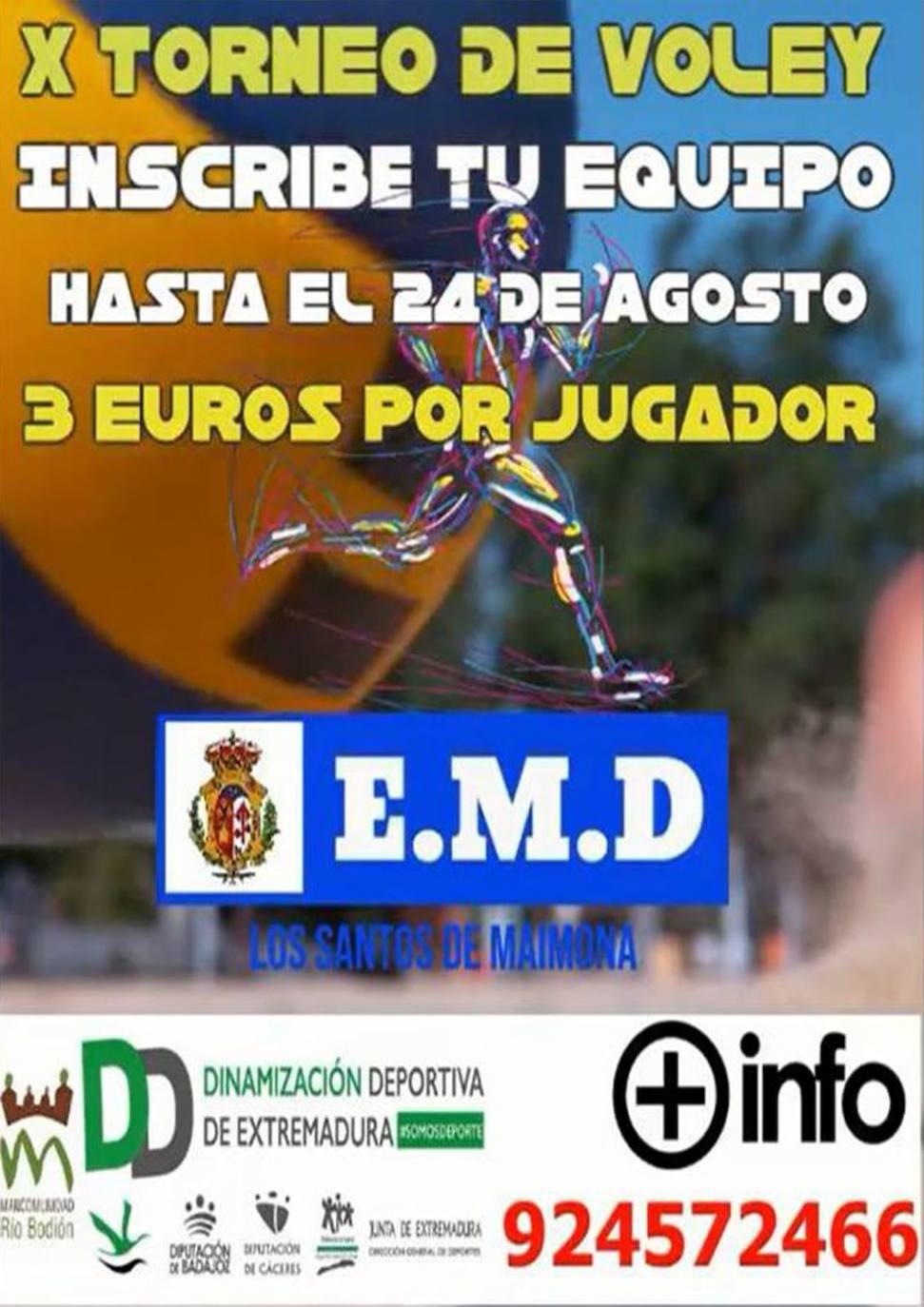 Cartel del X Torneo de Voley del verano