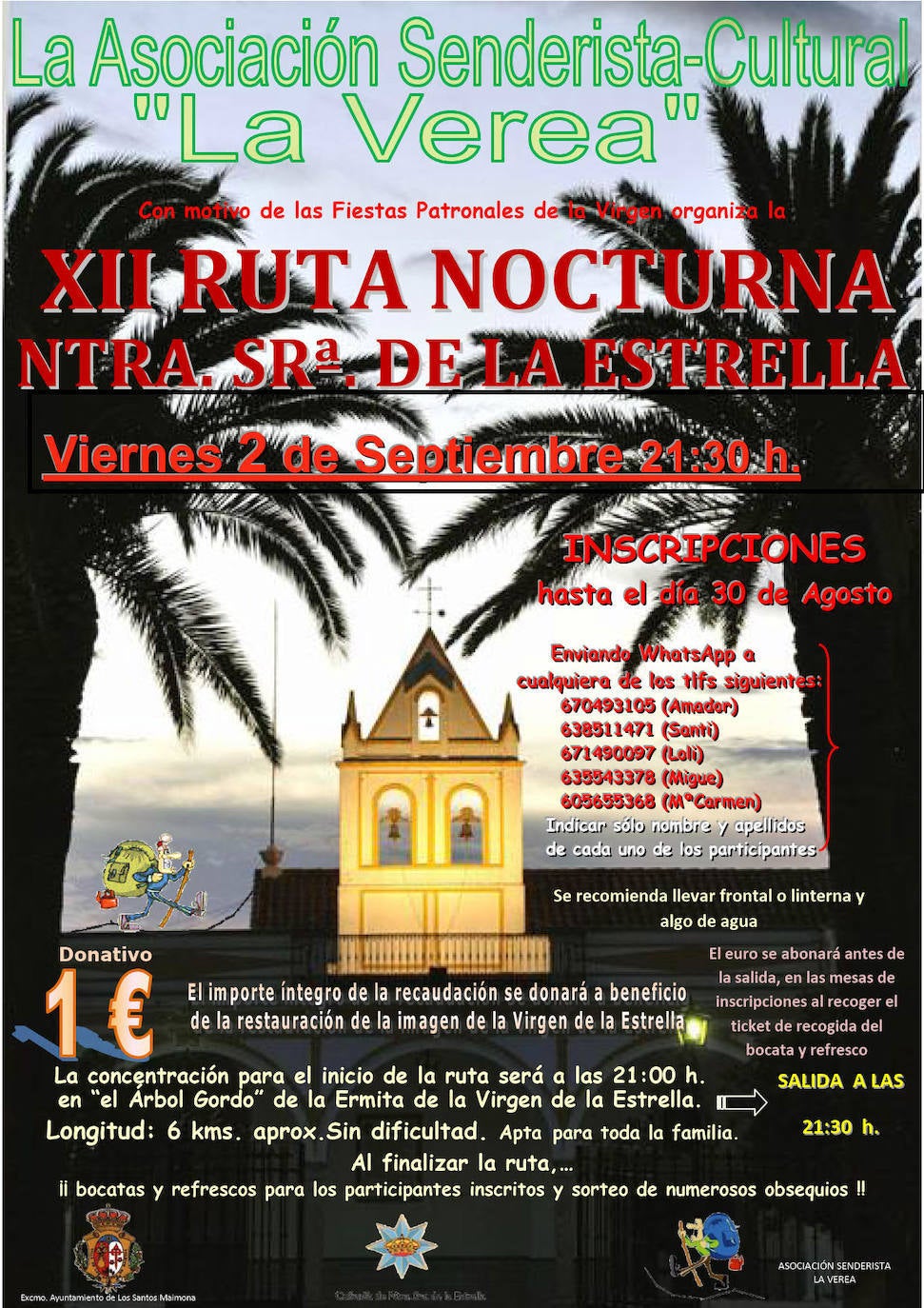Cartel de la XII Ruta Nocturna Nuestra Señora de la Estrella 