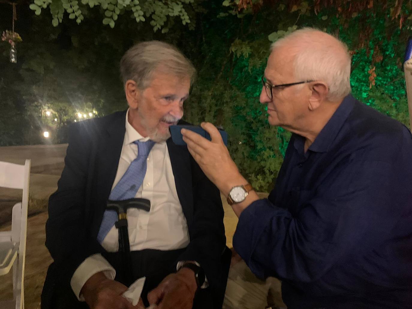 Un momento de la entrevista 