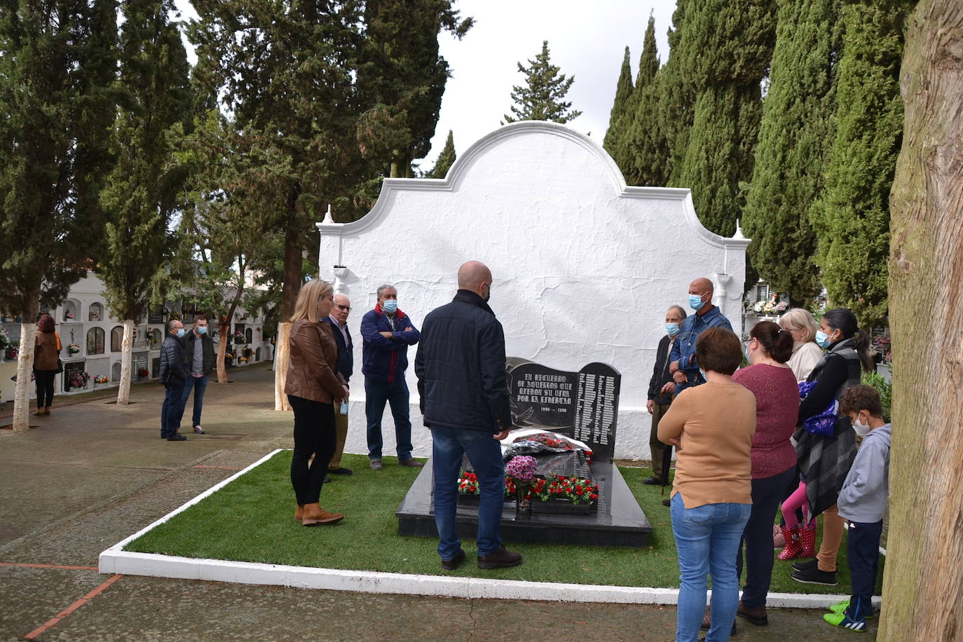 Acto homenaje, año 2021, a los fusilados en la guerra y postguerra civil 