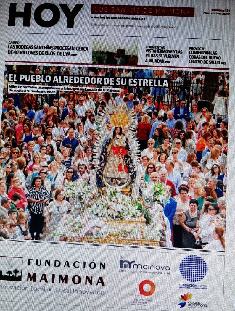 Portada del hoy correspondiente al mes de noviembre 